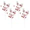 Glitzhome® 24" Christmas Red & White Candy Pick, 4ct.